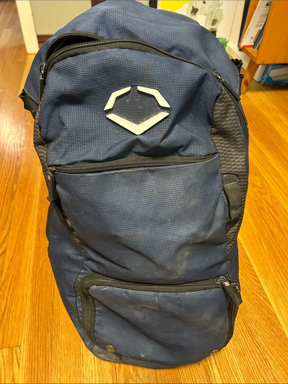 Evoshield Navy Blue Two Bat Baseball Backpack